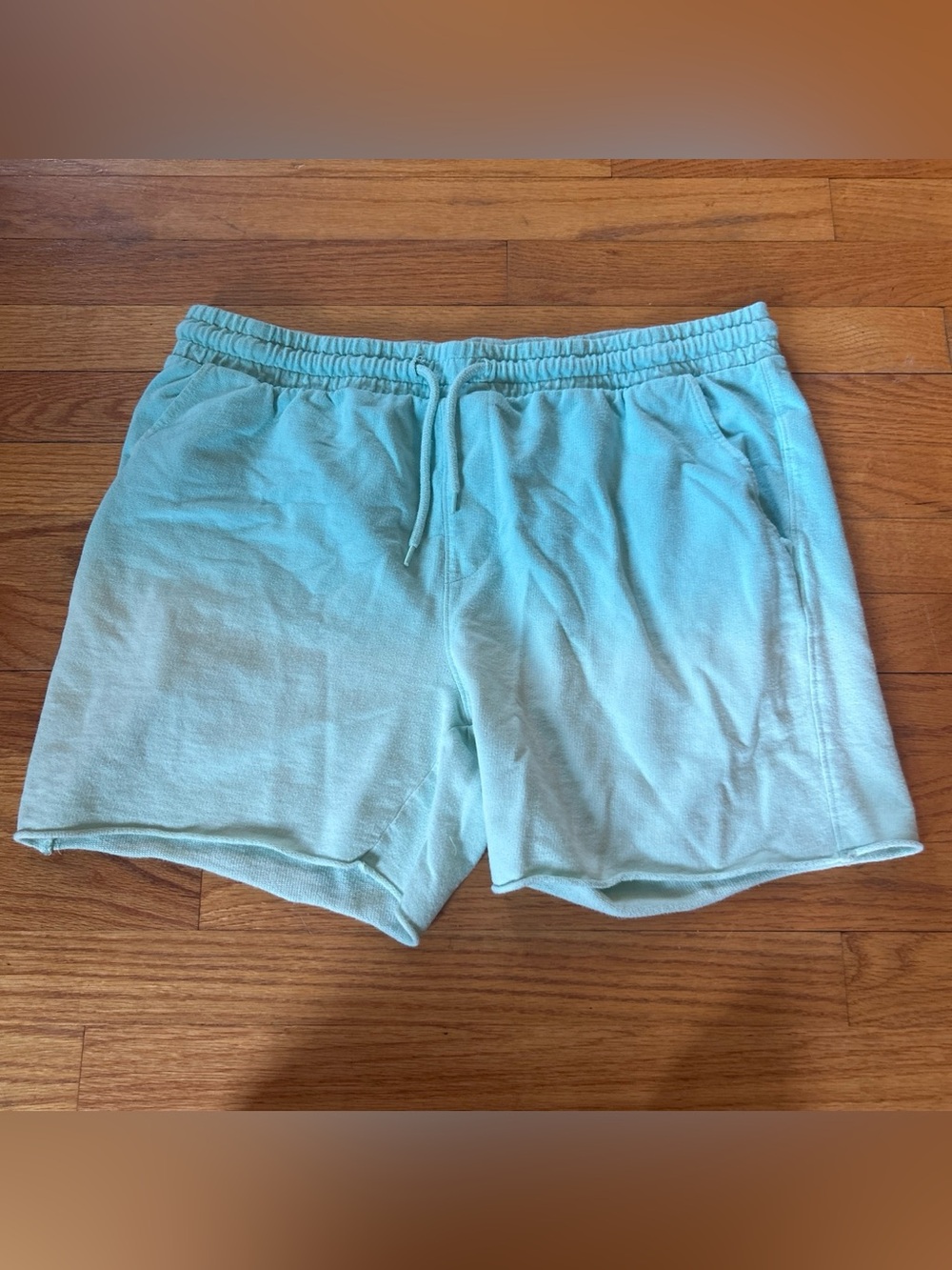 Original Use Mint Terry Athletic Drawstring Shorts